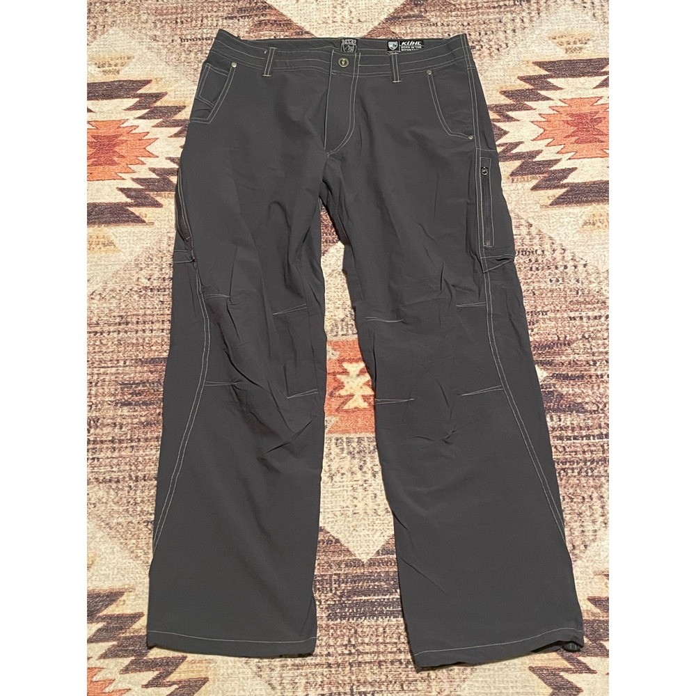 Kuhl Mens Charcoal Grey Hiking Pants 34x30
Nylon Spandex Outdoor Trousers